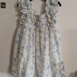 Rachel Zoe Blue Floral Kids Dress